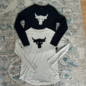 2 Under Armour Project Rock Long Sleeve T-shirts
